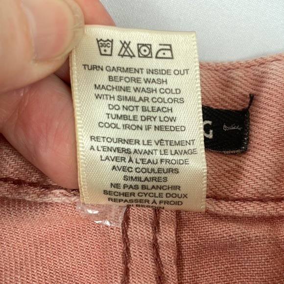 Billabong Drift Away Distressed Denim Hi Rise Shorts w/Frayed Raw Hem - Size 29 - Picture 13 of 13